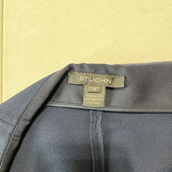 St John Womens 12 Pencil Skirt Workwear Tailored Classiccore Moderncore Refined - Picture 3 of 8